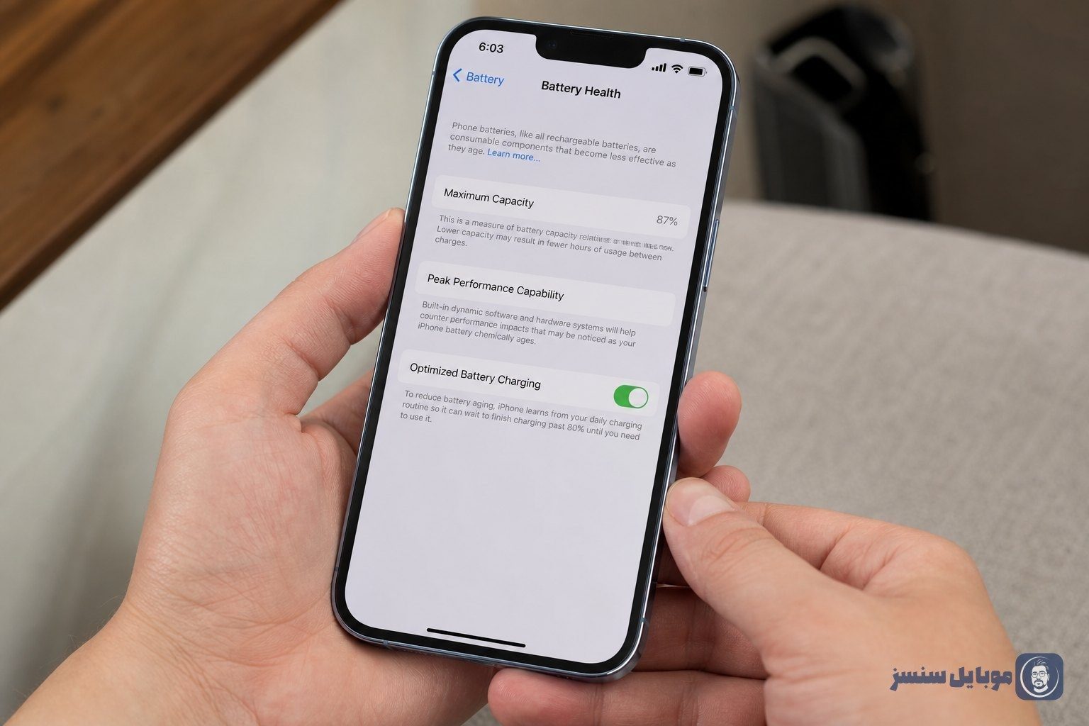 قیمت آیفون ۱۳ پرو مکس دست دوم ۱۴۰۵ | جدول ظرفیت‌ها و باتری (battery)